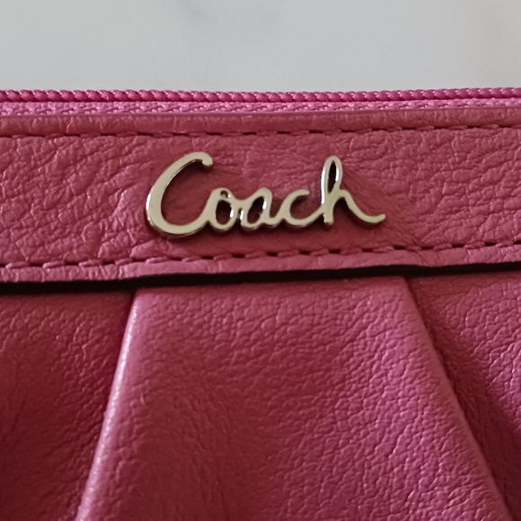 Coach Pink Leather Wrislet - Picture 8 of 11